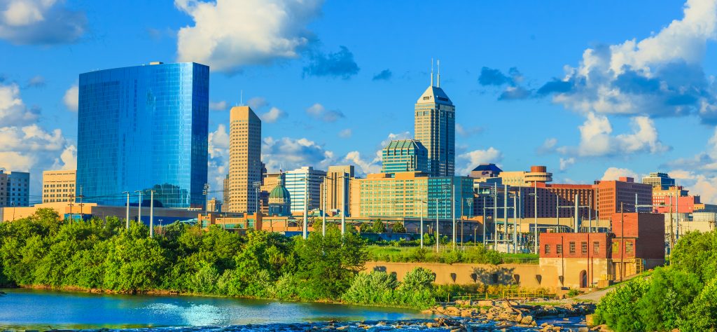 Indianapolis skyline, Indiana